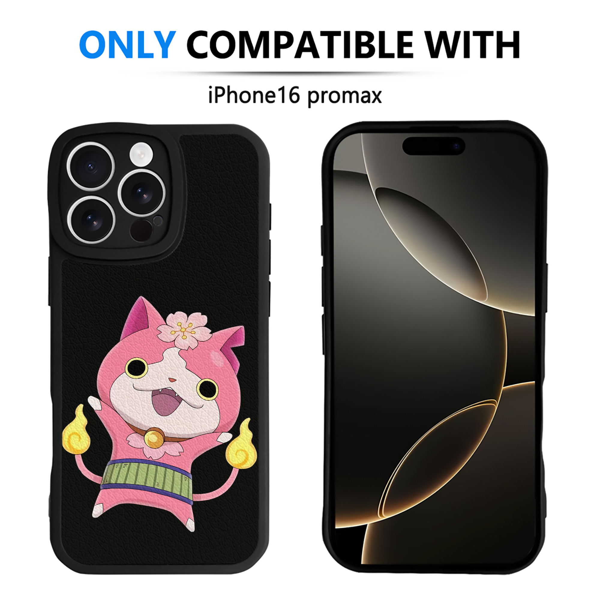 （画像用） 妖怪ウォッチ Yo-kai Watch 【iPhone 16シリーズ対応】シリコンスマホケース（レザー調） 材質：シリコン